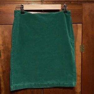 Old Navy green corduroy pencil skirt 4 fall